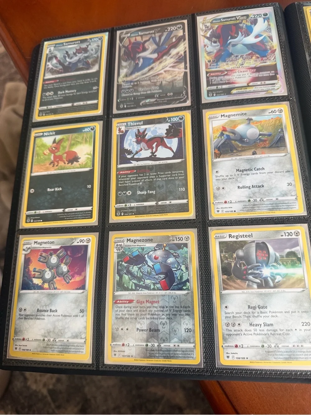 Pikachu Themed Black binder with Gold Accent astral radiance and others 180 card